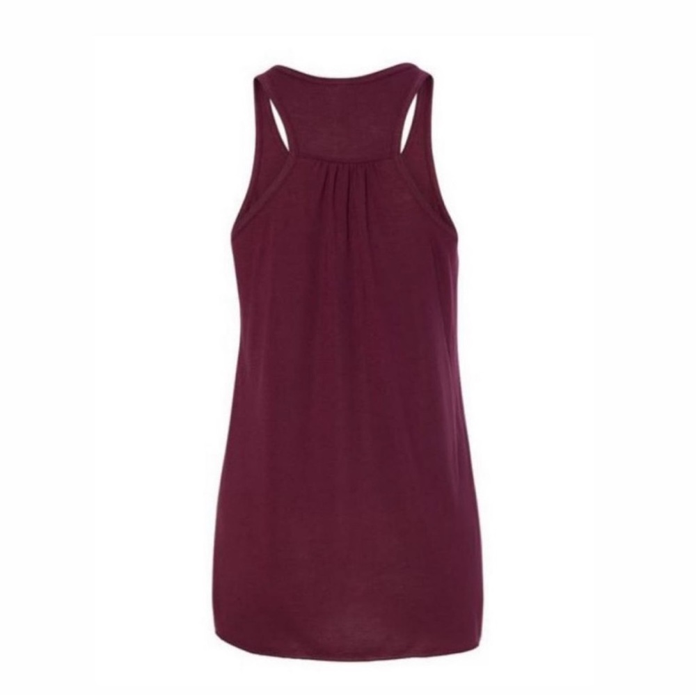 Burgundy Tank Top. Loose.